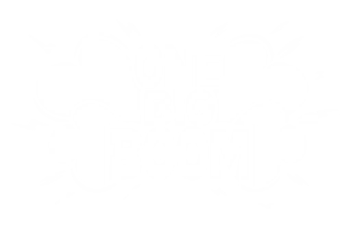 One big boom logo on a black background.