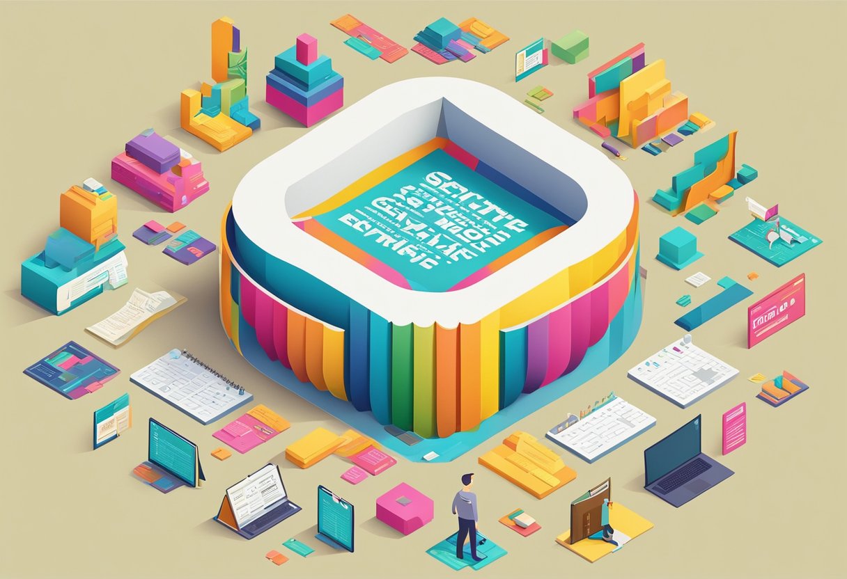 A colorful array of quotes arranged in a visually appealing manner, with varying fonts and sizes, set against a bright background